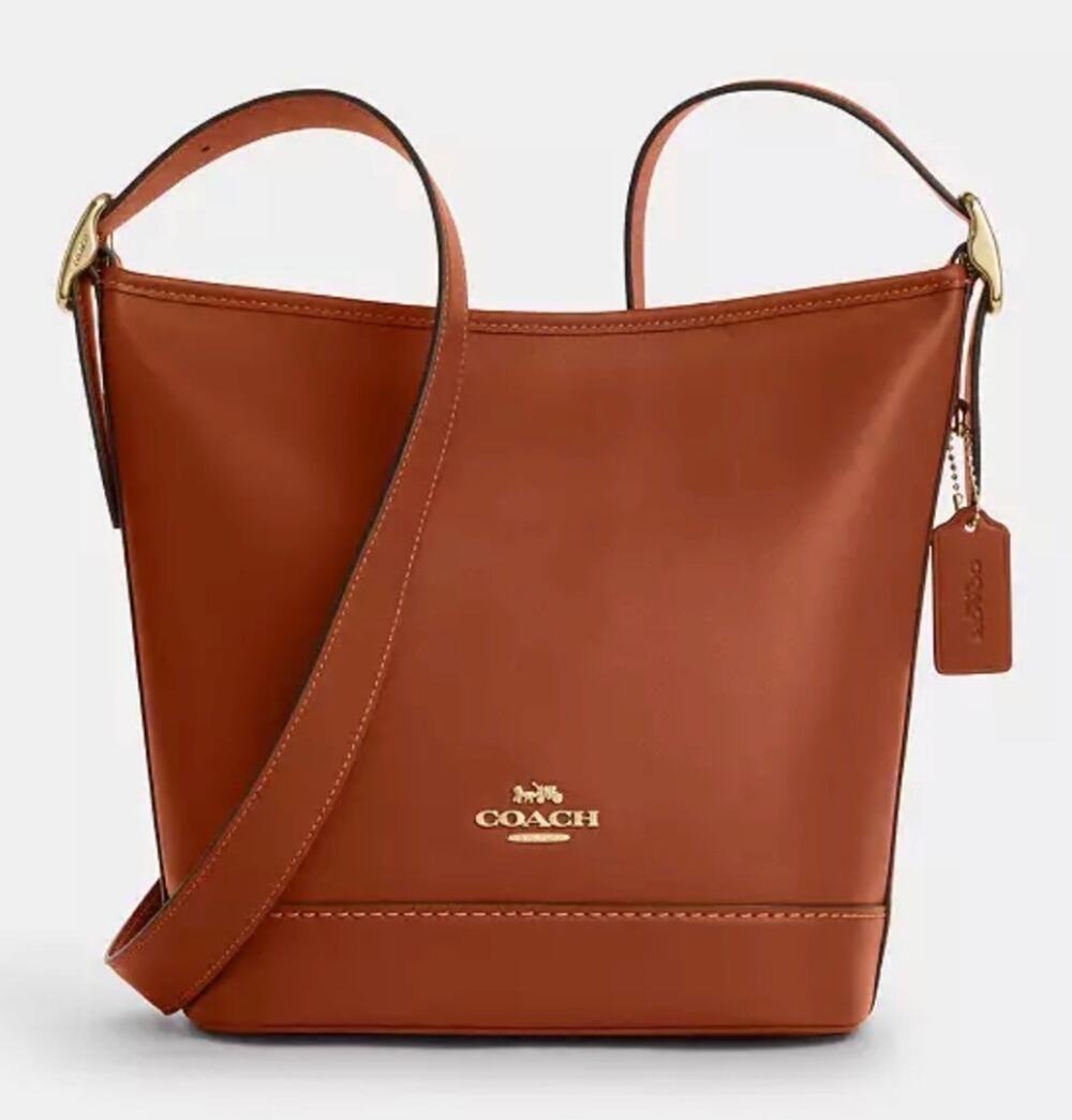 B18-001 NWT Limited Coach Jude Bag Leather CBH19 Tan Brown and Matching Wallet